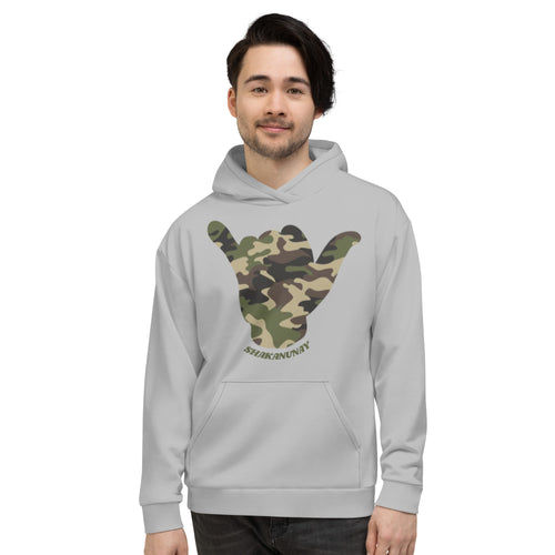 Camo Shaka Grey Hoodie