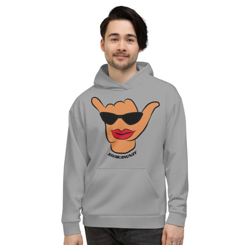 Wahine Shaka Grey Hoodie