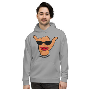 Wahine Shaka Grey Hoodie