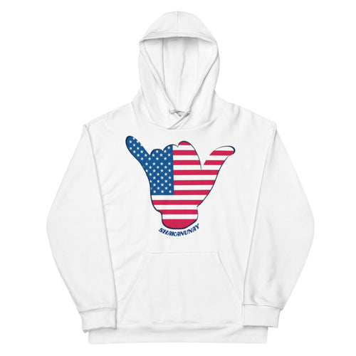 United States White Hoodie