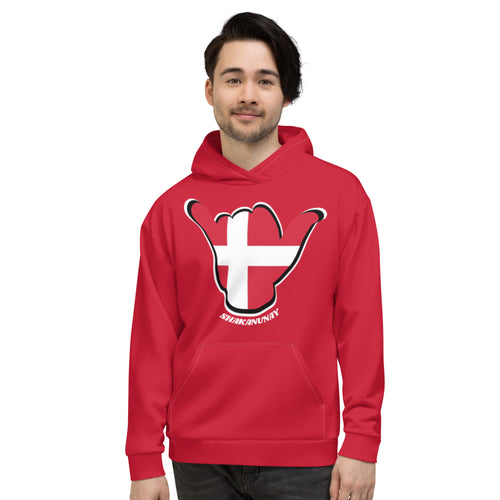 Denmark Red Hoodie