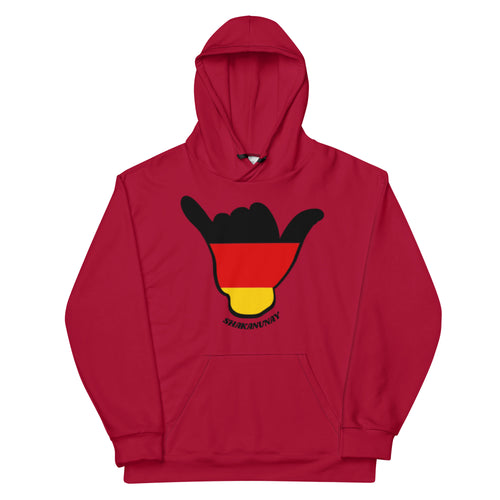 Germany Dark Red Hoodie