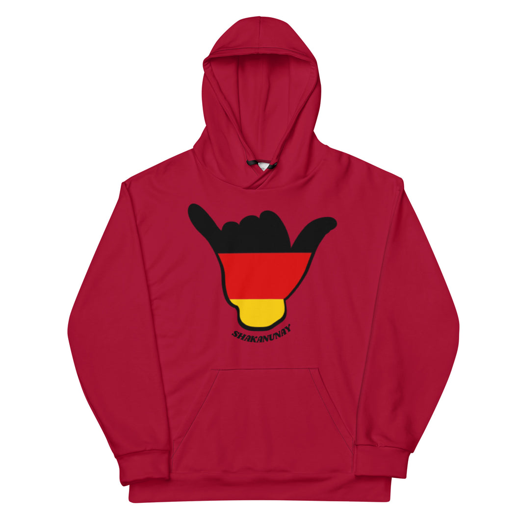 Germany Dark Red Hoodie