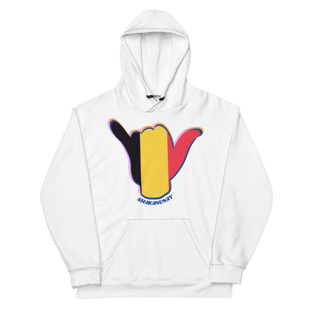 Belgium White Hoodie