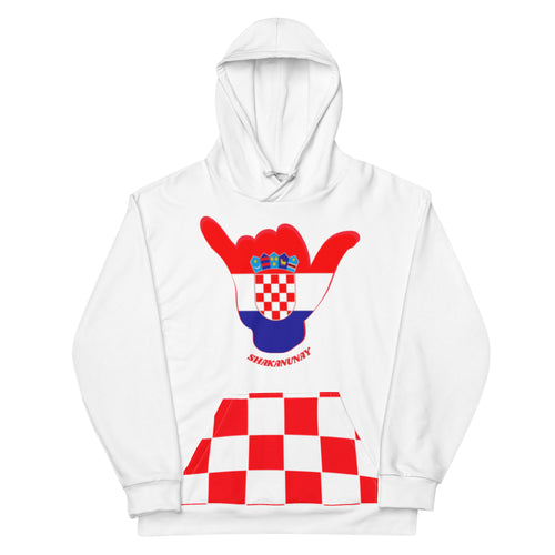 Croatia White Hoodie