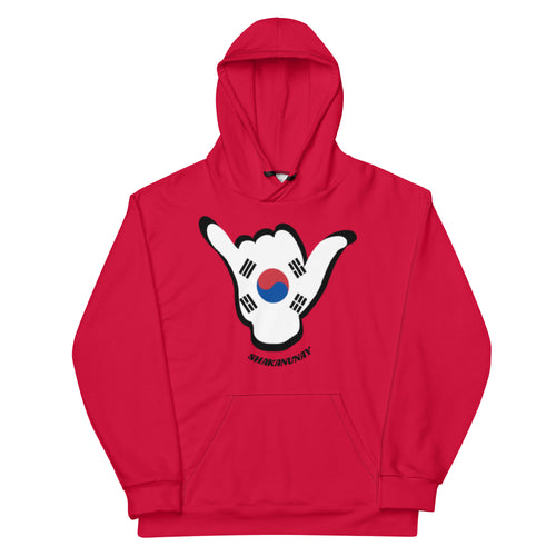 South Korea Red Hoodie