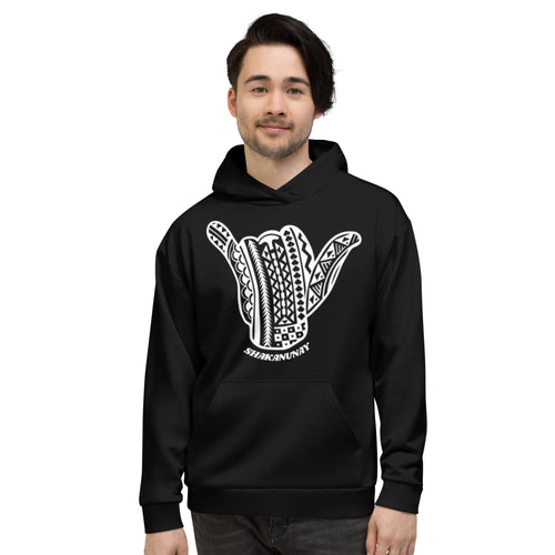 Hawai'i Tribal Black Hoodie