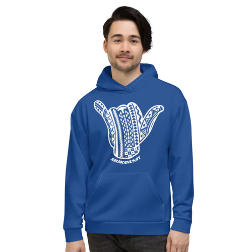 Hawai'i Tribal Blue Hoodie