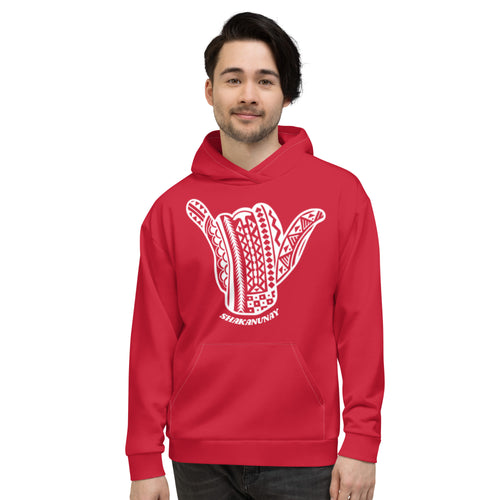 Hawai'i Tribal Red Hoodie