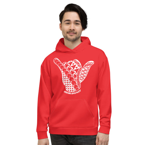 Hawai'i Tribal 2.0 Red Hoodie