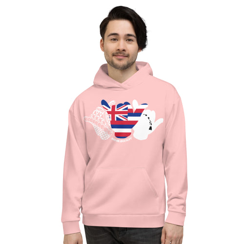 Hawaii TriShaka 2.0 Pink Hoodie