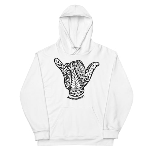 Kingdom of Tonga Tribal White Hoodie