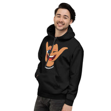 Load image into Gallery viewer, Wink Shaka Black Hoodie - Hawai&#39;i Back