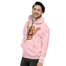 Load image into Gallery viewer, Wink Shaka Pink Hoodie - Hawai&#39;i Back