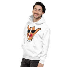 Load image into Gallery viewer, Wahine Shaka White Hoodie - Hawai&#39;i Back
