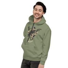 Load image into Gallery viewer, Camo Shaka Green Hoodie - Hawai&#39;i Back