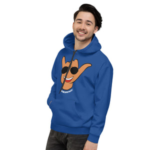 Braddah Shaka Blue Hoodie