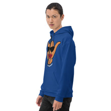 Load image into Gallery viewer, Wahine Shaka Blue Hoodie