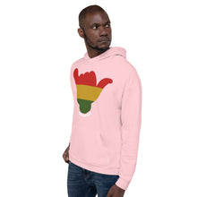 Load image into Gallery viewer, Rasta Shaka Pink Hoodie - Hawai&#39;i Back