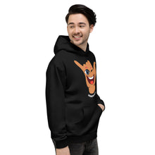 Load image into Gallery viewer, Wink Shaka Black Hoodie - Hawai&#39;i Back