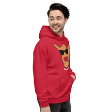 Load image into Gallery viewer, Wahine Shaka Red Hoodie - Hawai&#39;i Back