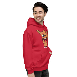 Wink Shaka Red Hoodie - Hawai'i Back