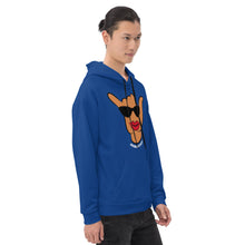 Load image into Gallery viewer, Wahine Shaka Blue Hoodie
