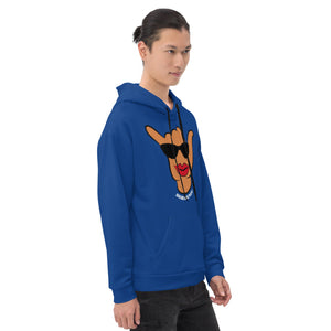 Wahine Shaka Blue Hoodie