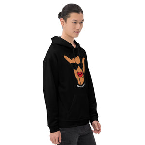 Wahine Shaka Black Hoodie