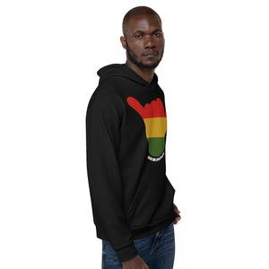 Rasta Shaka Black Hoodie - Hawai'i Back