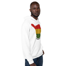 Load image into Gallery viewer, Rasta Shaka White Hoodie - Hawai&#39;i Back