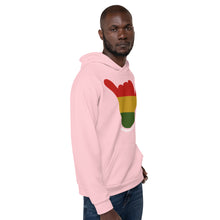 Load image into Gallery viewer, Rasta Shaka Pink Hoodie - Hawai&#39;i Back