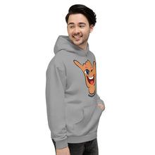 Load image into Gallery viewer, Wink Shaka Grey Hoodie- Hawai&#39;i Back
