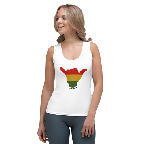 Rasta Shaka Women's Tank - White
