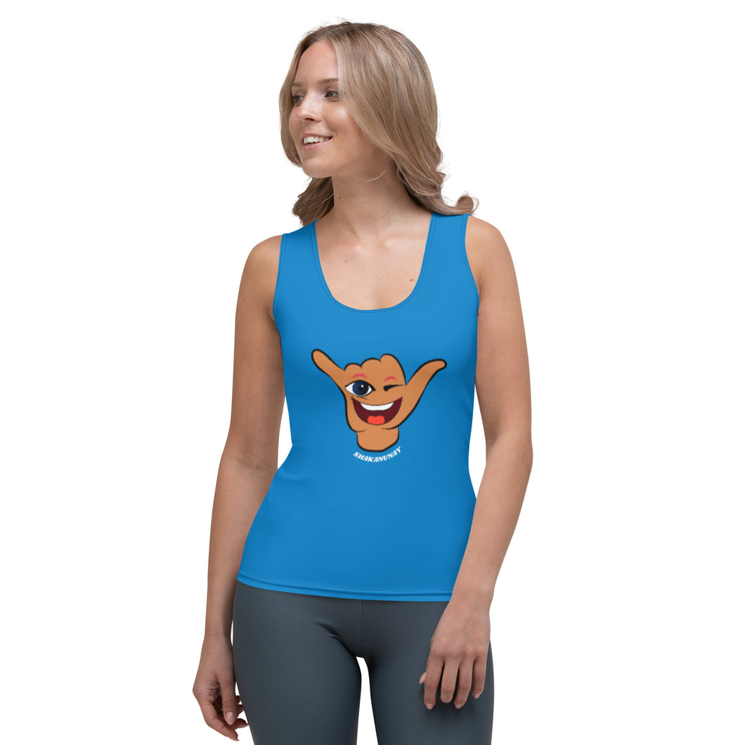Wink Shaka Blue Women's Tank