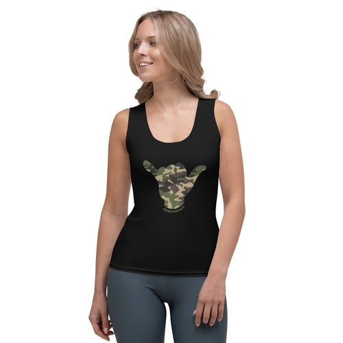 Camo Shaka Black Women's Tank
