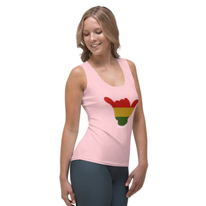 Rasta Shaka Women's Tank- Pink