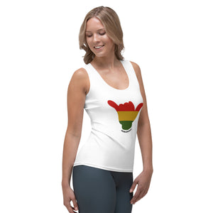 Rasta Shaka Women's Tank - White