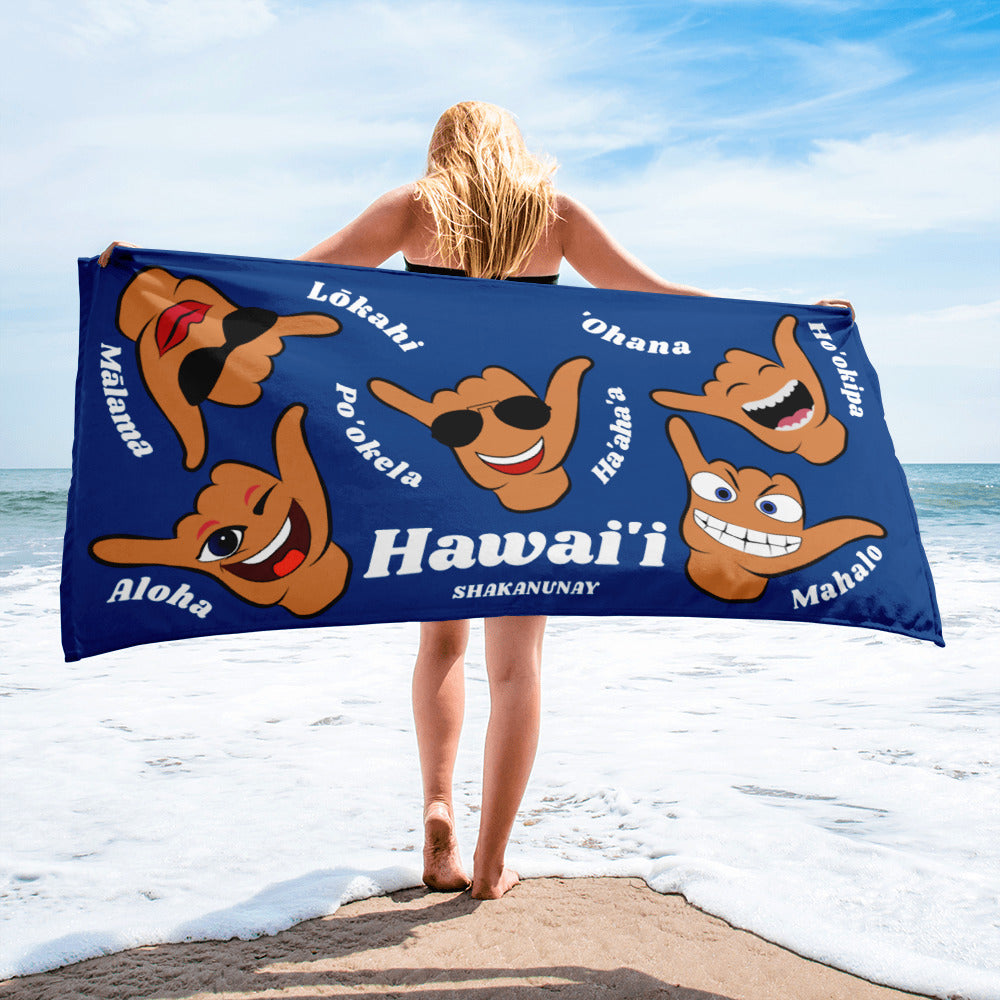 Hawai'i Values Towel - Blue