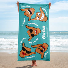 Load image into Gallery viewer, Oahu Values Towel - Turquoise