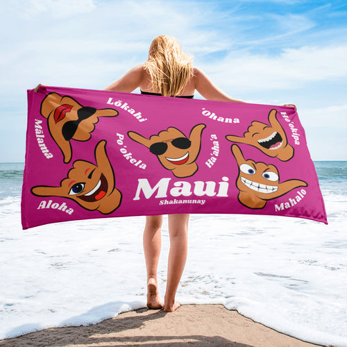 Maui Values Towel - Pink