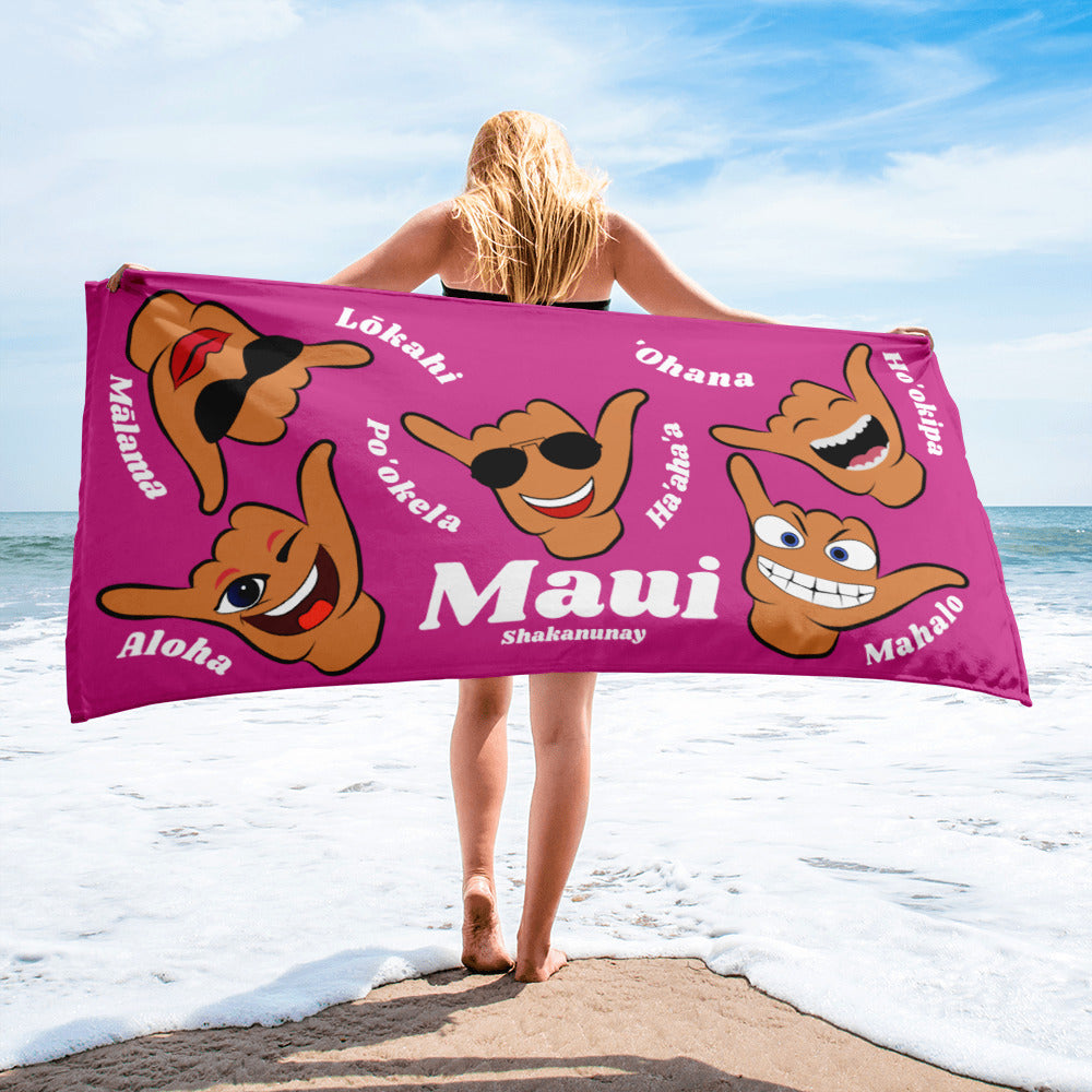 Maui Values Towel - Pink