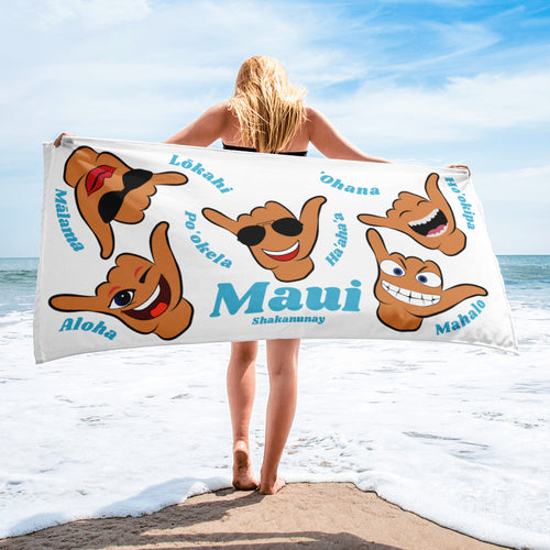 Maui Values Towel - White