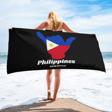 Load image into Gallery viewer, Philippines Black Towel