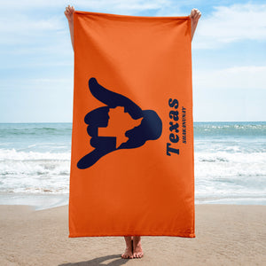 Texas Orange Towel