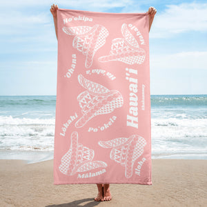 Hawai'i Tribal 2.0 Pink Towel